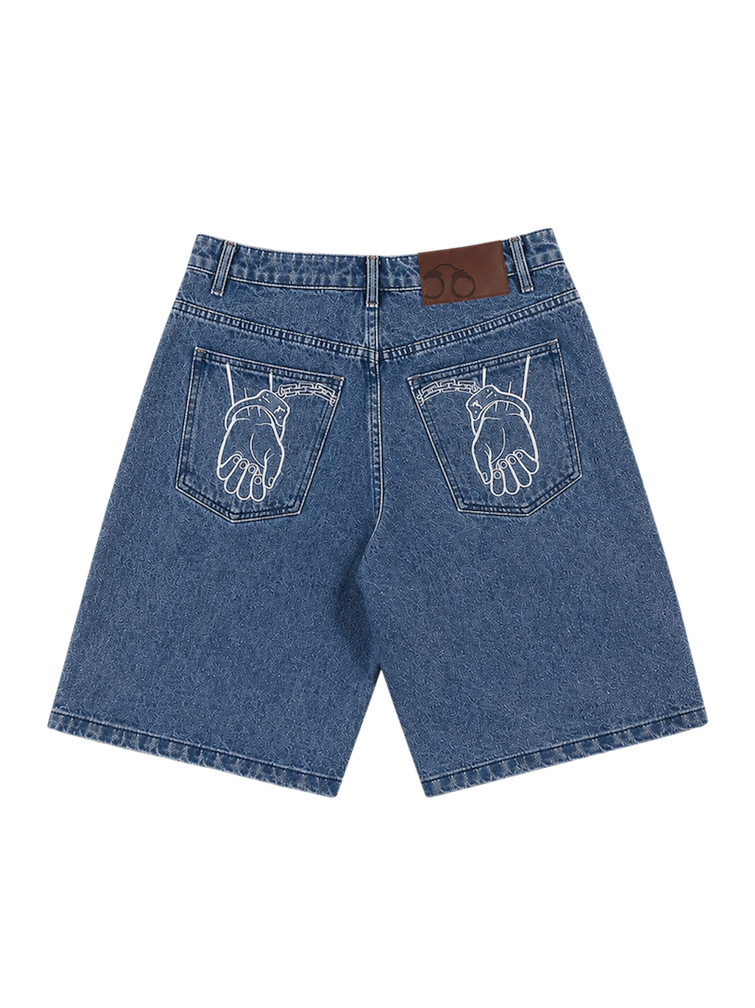 BLUE WASH JORTS