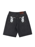 GREY WASH JORTS