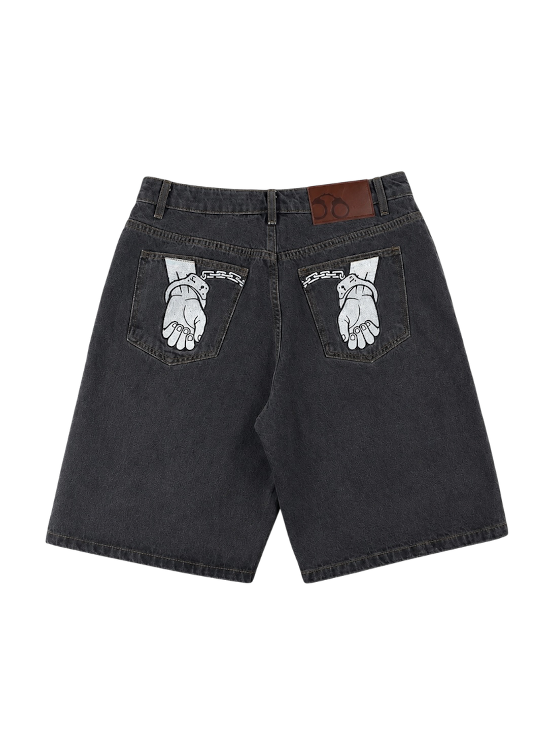 GREY WASH JORTS