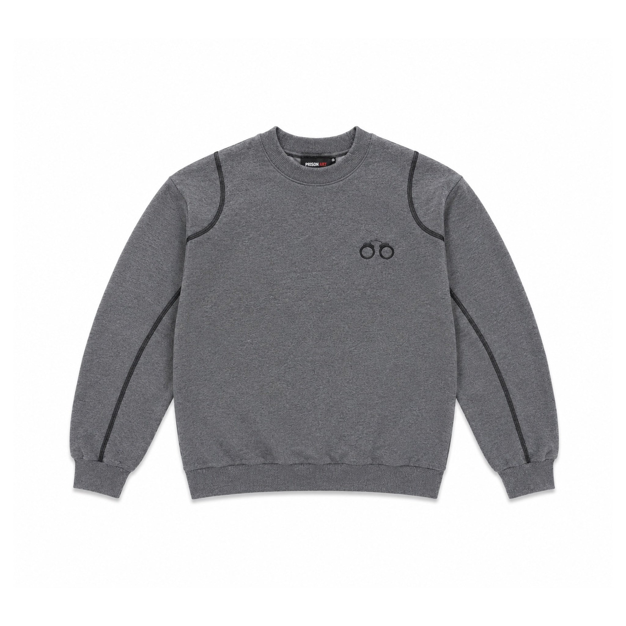 CHARCOAL CELLBLOCK CREWNECK
