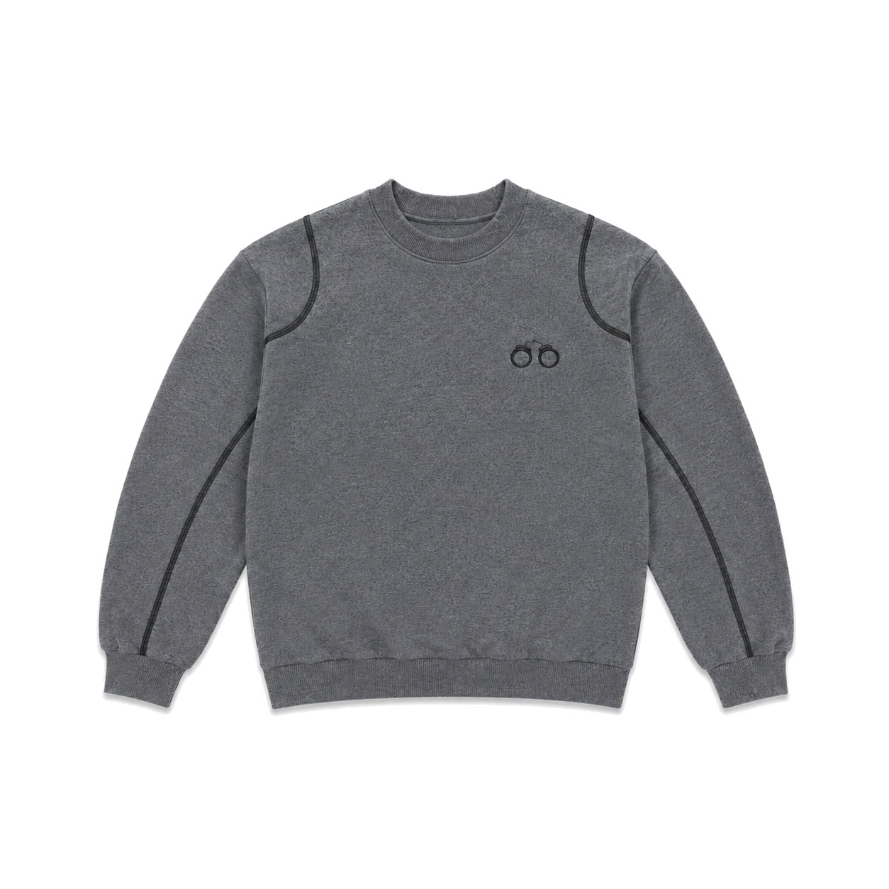CHARCOAL CELLBLOCK CREWNECK