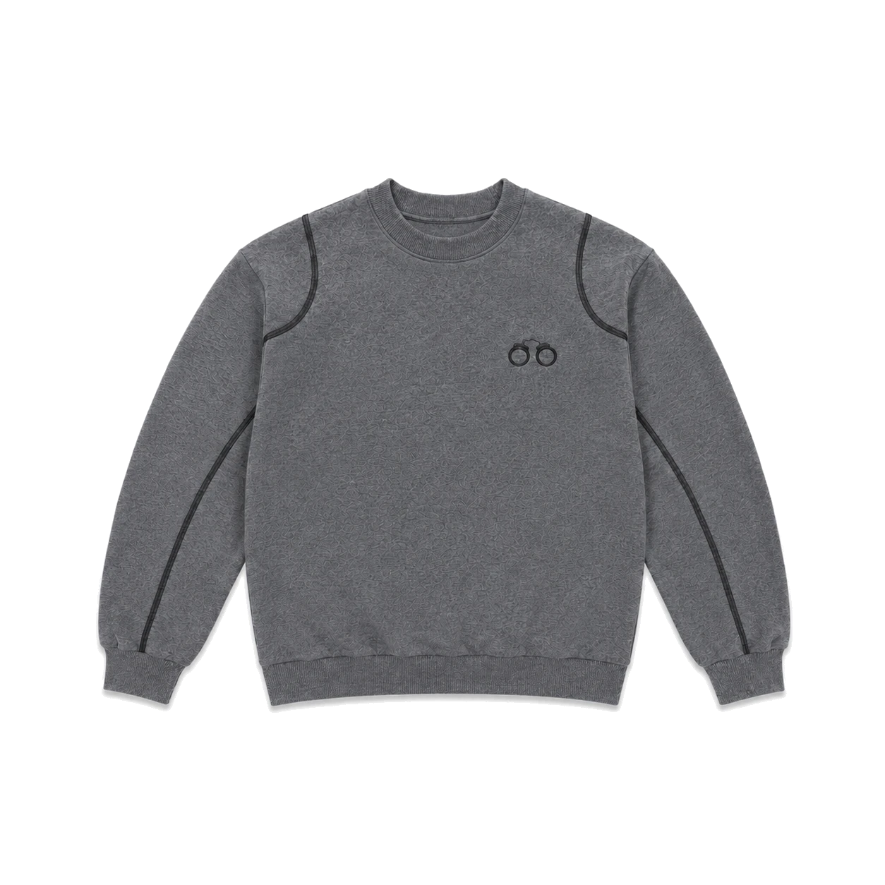 CHARCOAL CELLBLOCK CREWNECK