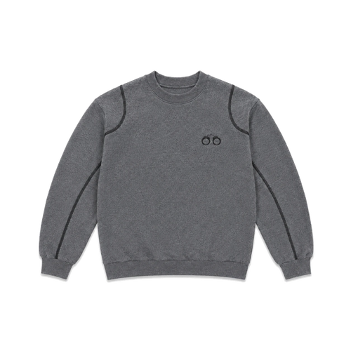 CHARCOAL CELLBLOCK CREWNECK