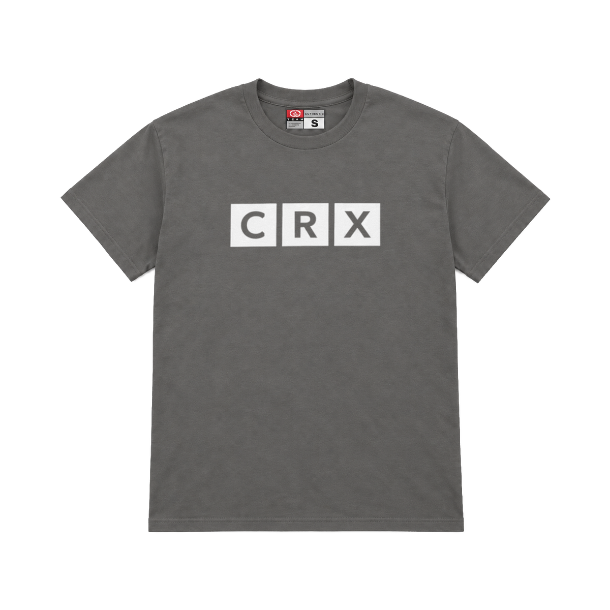 CROOKSLDN charcoal T-shirt with the BROADCAST graphic on the chest