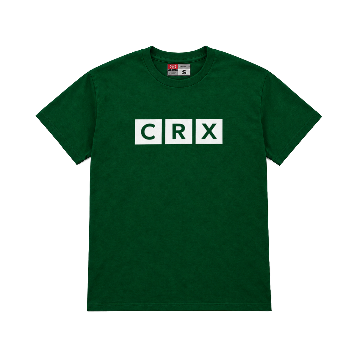 CROOKSLDN green T-shirt with the BROADCAST graphic on the chest