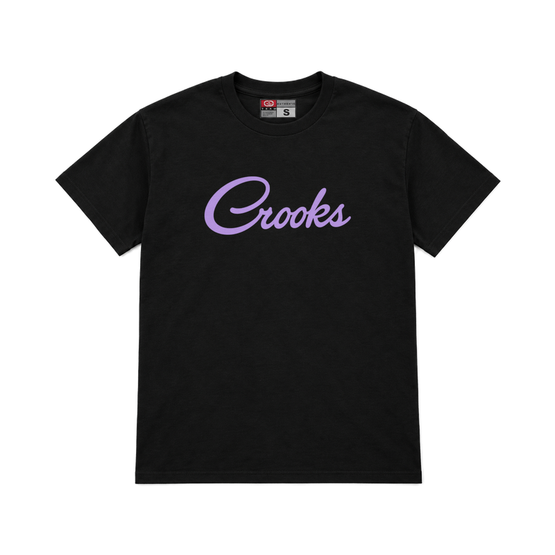 CROOKSLDN black T-shirt with the COCO CROOKS graphic on the chest