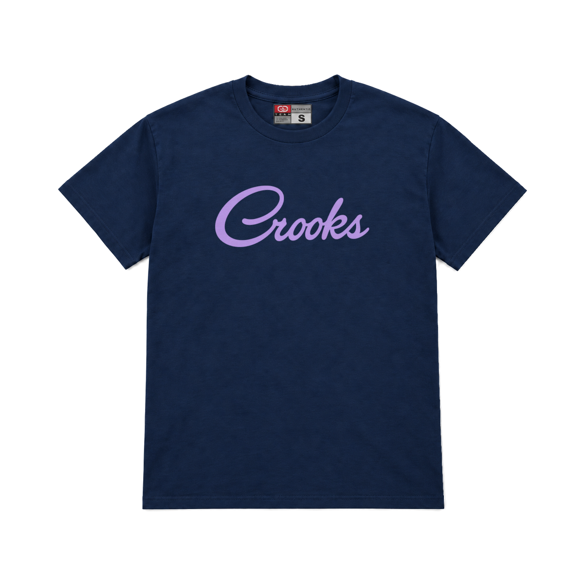 CROOKSLDN navy T-shirt with the COCO CROOKS graphic on the chest