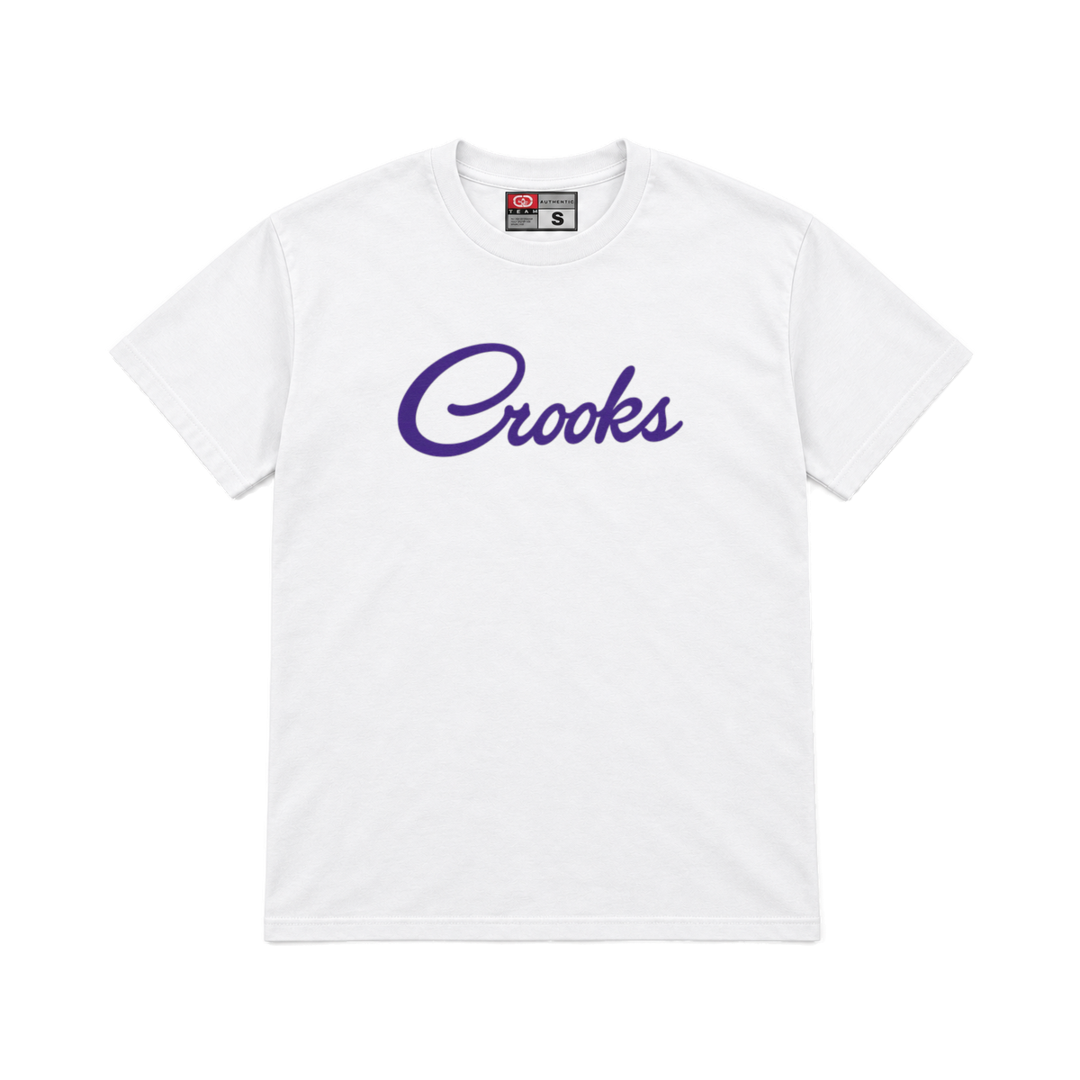CROOKSLDN white T-shirt with the COCO CROOKS graphic on the chest