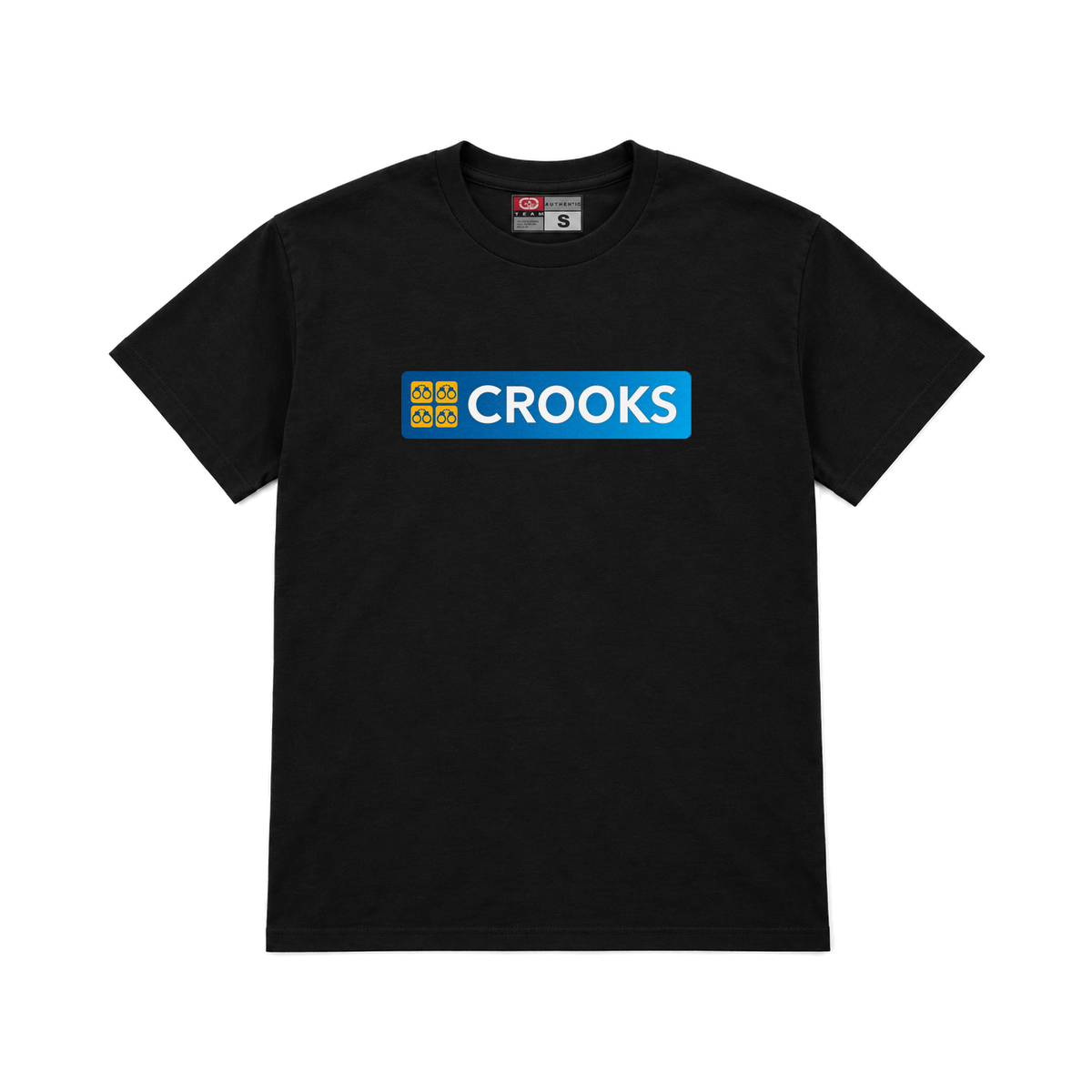 CROOKSLDN black T-shirt with the CREGGS graphic on the chest