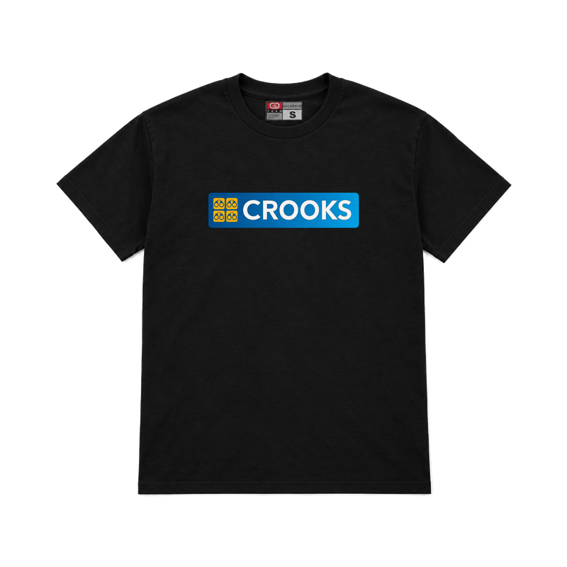 CROOKSLDN black T-shirt with the CREGGS graphic on the chest
