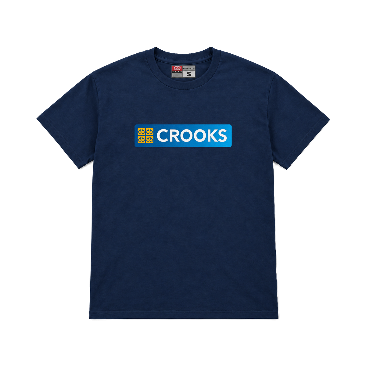 CROOKSLDN navy T-shirt with the CREGGS graphic on the chest