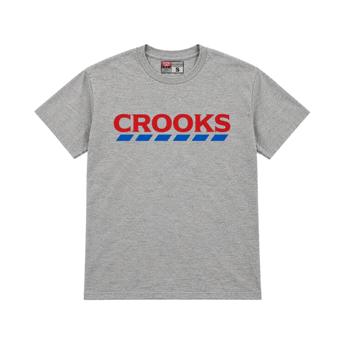 CROOKSLDN light grey T-shirt with the CROOKS EXPRESS graphic on the chest