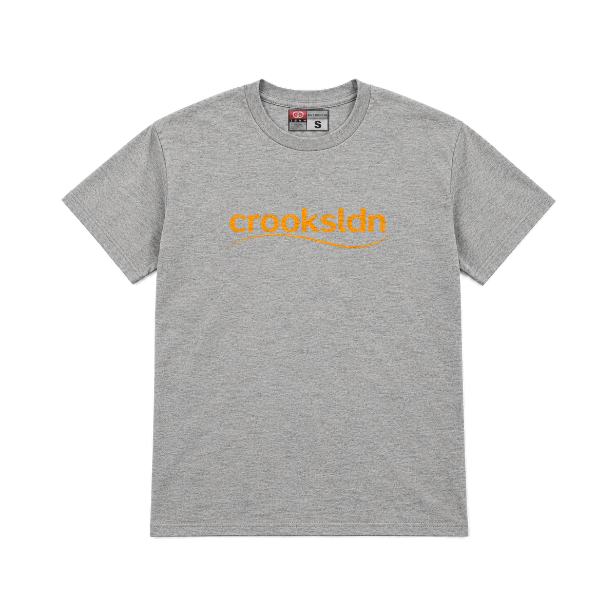 CROOKSLDN light grey T-shirt with the CROOKSBURY’S graphic on the chest