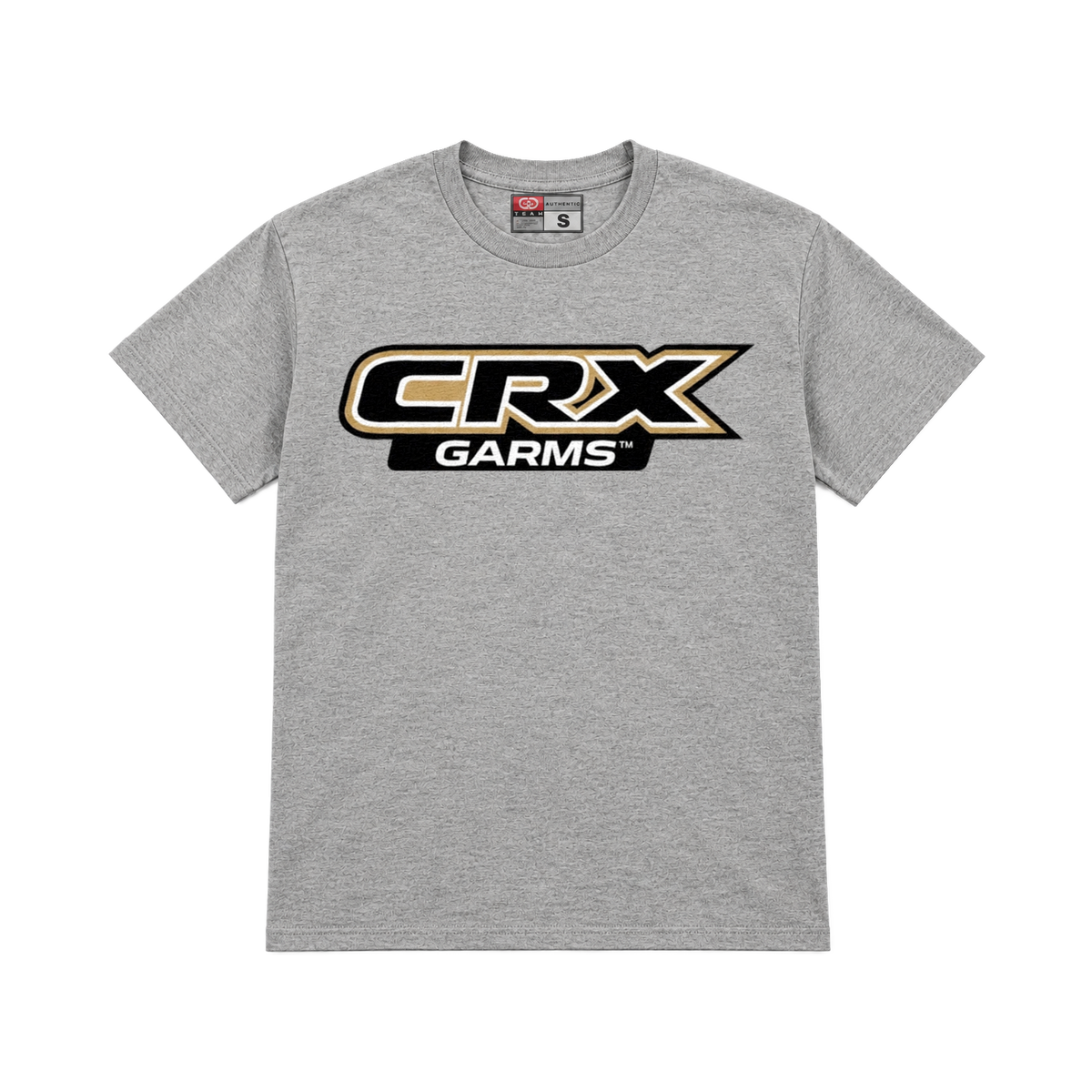 CROOKSLDN light grey T-shirt with the CRX GARMS graphic on the chest