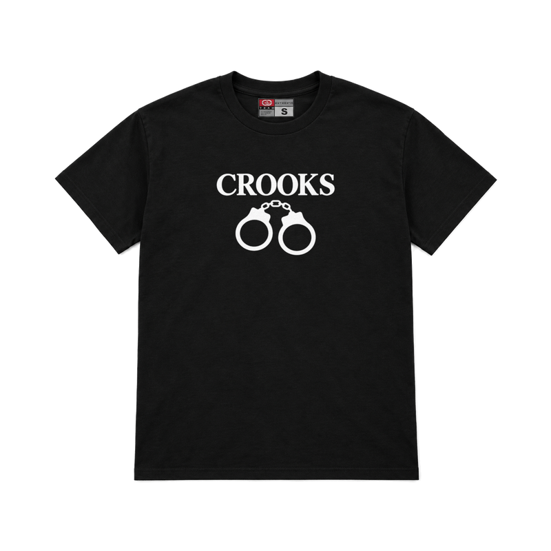 CROOKSLDN black T-shirt with the CUCCI graphic on the chest