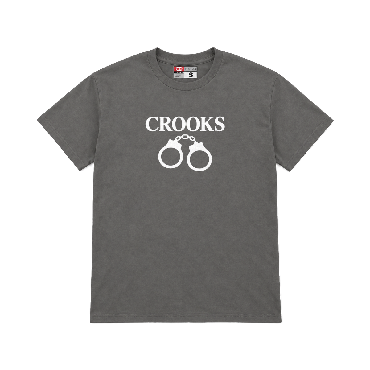 CROOKSLDN charcoal T-shirt with the CUCCI graphic on the chest