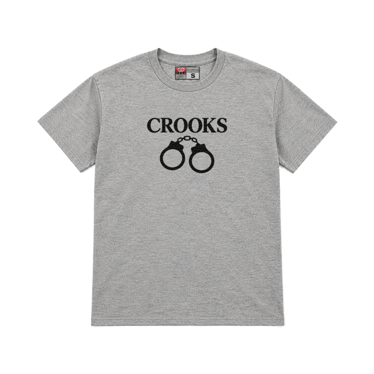 CROOKSLDN light grey T-shirt with the CUCCI graphic on the chest
