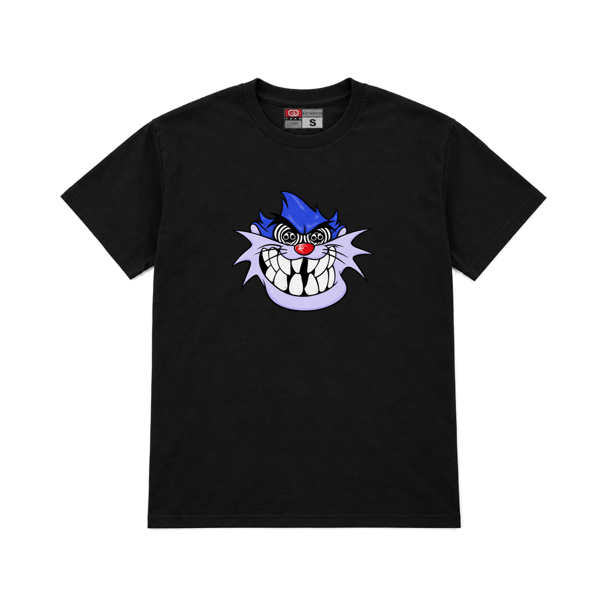 CROOKSLDN black T-shirt with the FERAL graphic on the chest