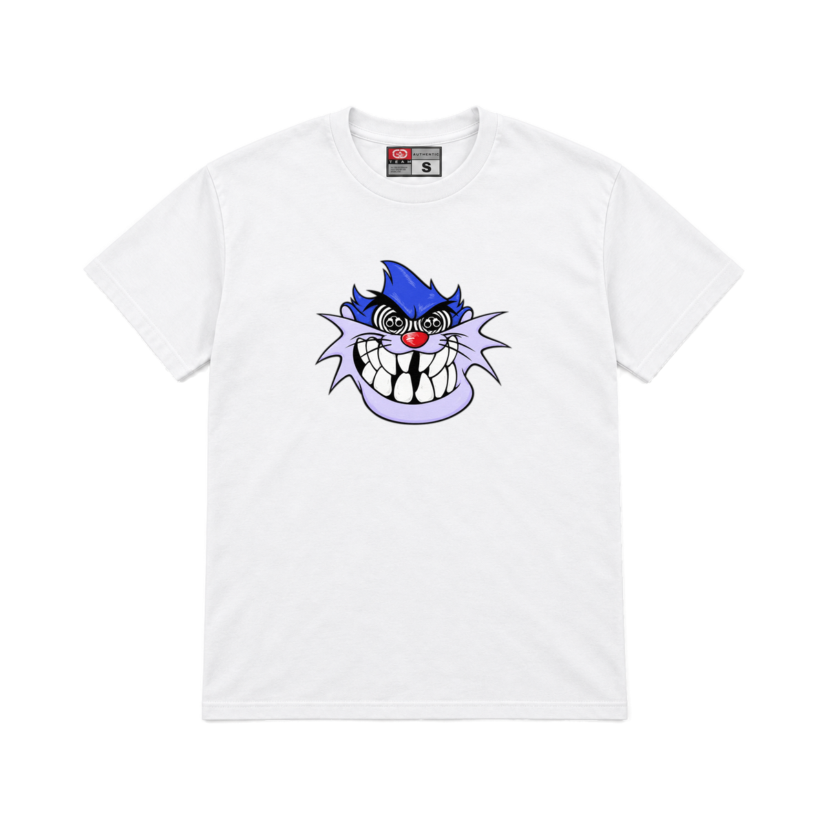 CROOKSLDN white T-shirt with the FERAL graphic on the chest