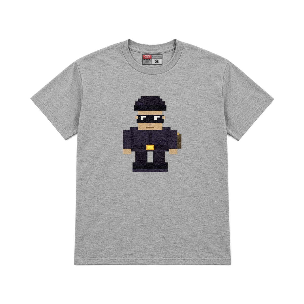 CROOKSLDN light grey T-shirt with the GETAWAY CLIVE graphic on the chest