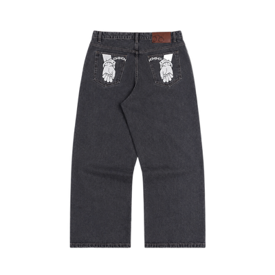 GREY WASH YARD JEANS
