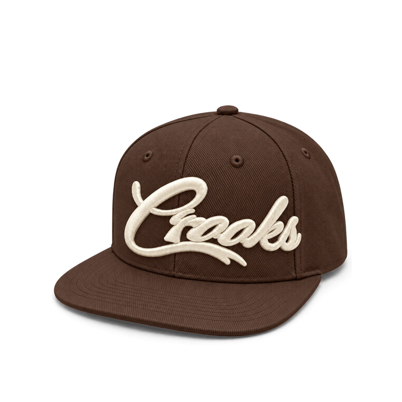 CROOKSLDN Major League Crooks cap in brown, 45-degree view