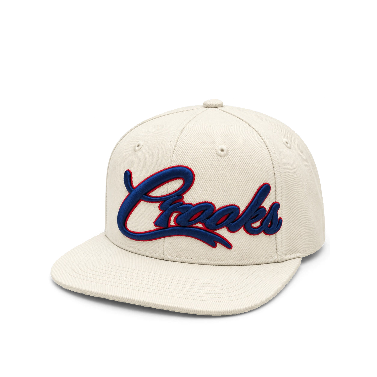 CROOKSLDN Major League Crooks cap in cream, 45-degree view