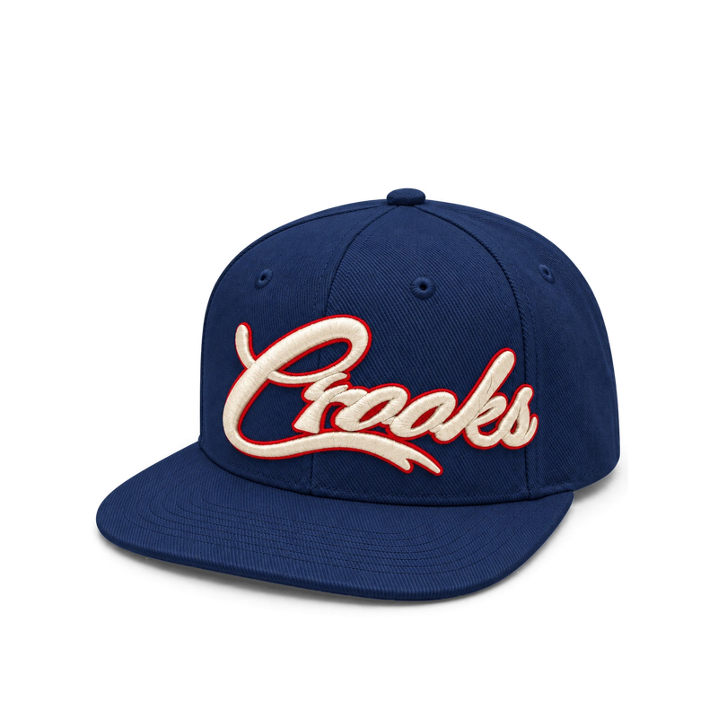 CROOKSLDN Major League Crooks cap in navy, 45-degree view