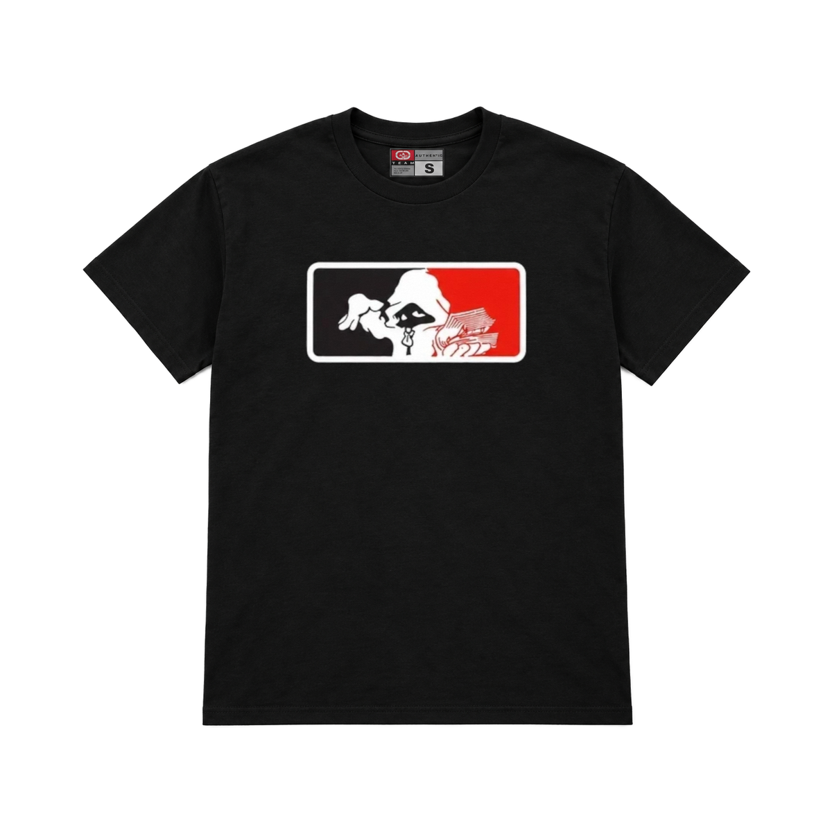 CROOKSLDN black T-shirt with the MONEY CLIVE graphic on the chest