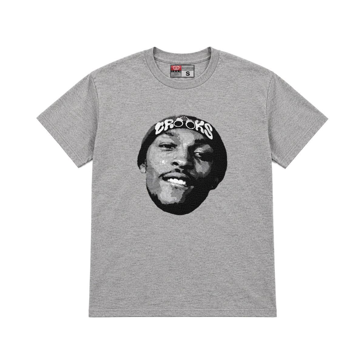 CROOKSLDN light grey T-shirt with the OG CROOK graphic on the chest
