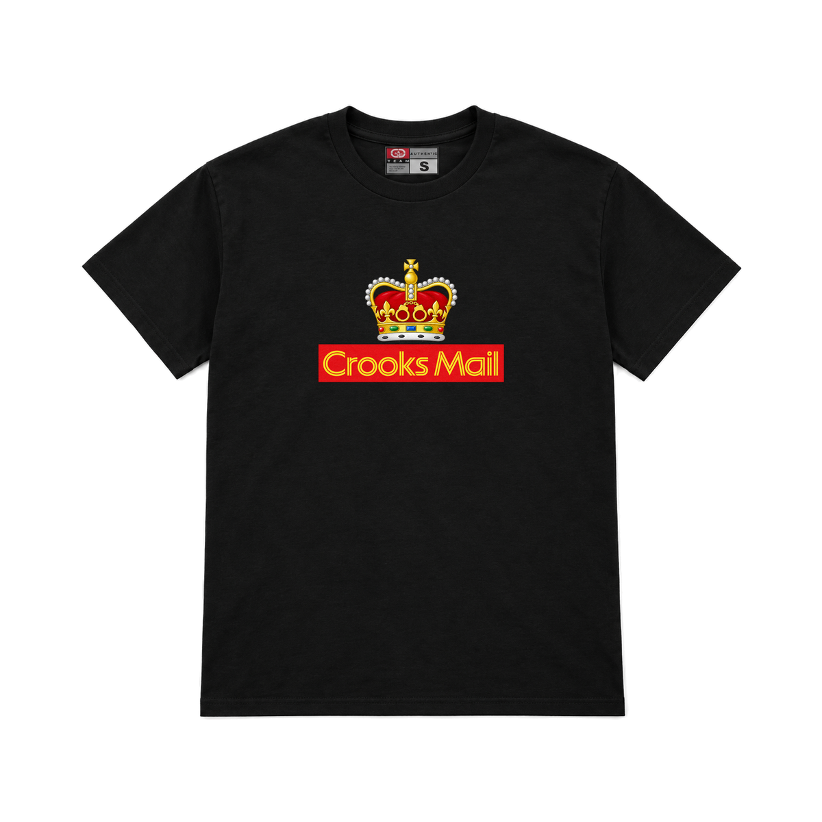CROOKSLDN black T-shirt with the SPECIAL DELIVERY graphic on the chest