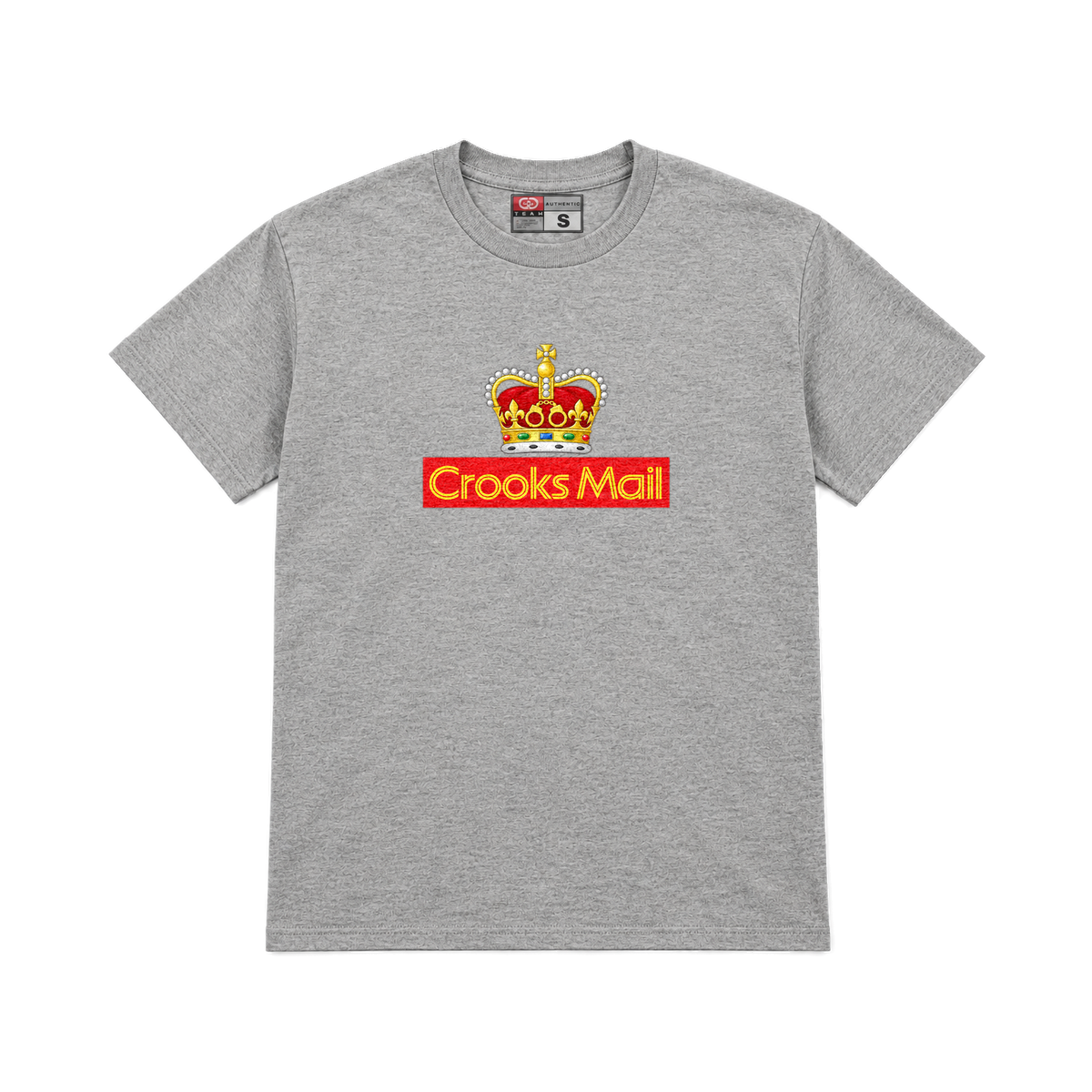 CROOKSLDN light grey T-shirt with the SPECIAL DELIVERY graphic on the chest