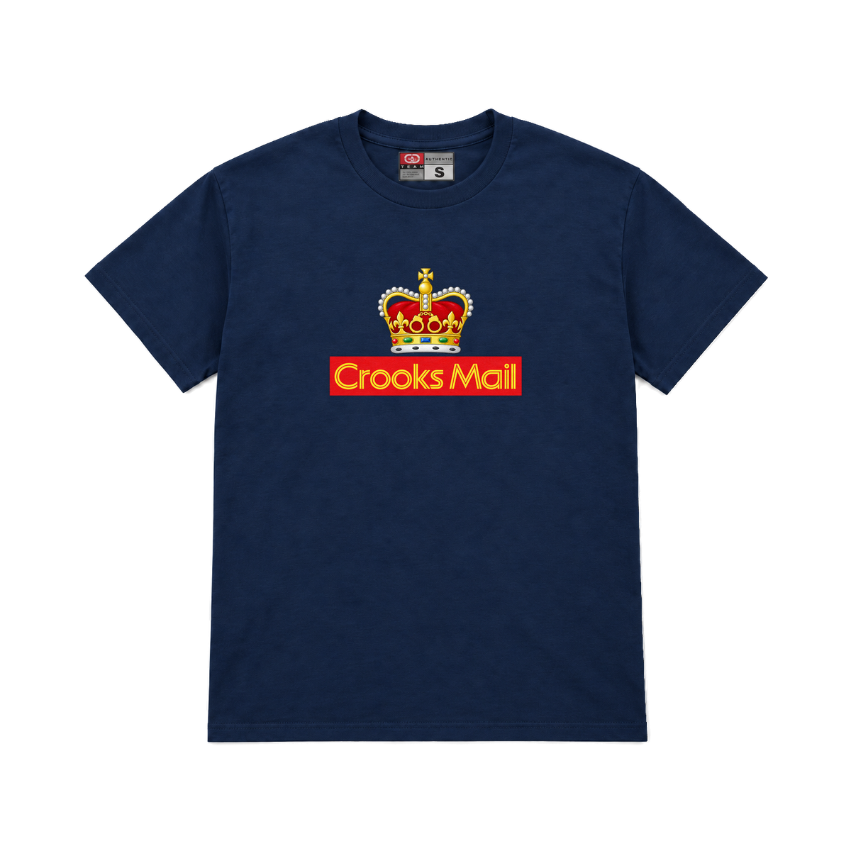CROOKSLDN navy T-shirt with the SPECIAL DELIVERY graphic on the chest