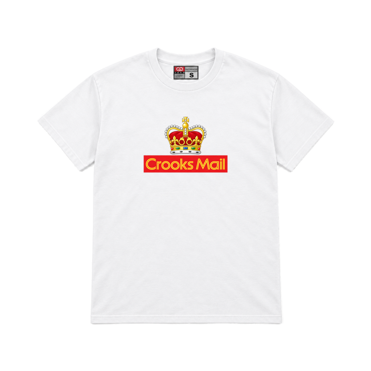 CROOKSLDN white T-shirt with the SPECIAL DELIVERY graphic on the chest