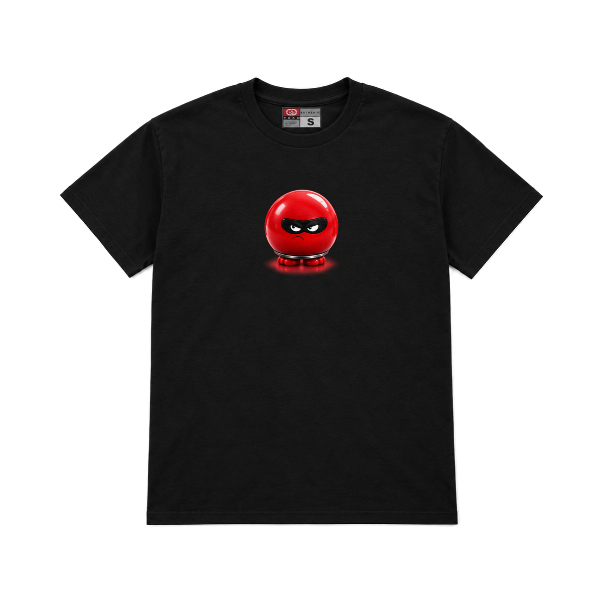 CROOKSLDN black T-shirt with the WHO NOSE? graphic on the chest