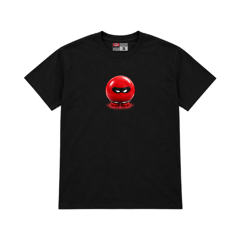 CROOKSLDN black T-shirt with the WHO NOSE? graphic on the chest