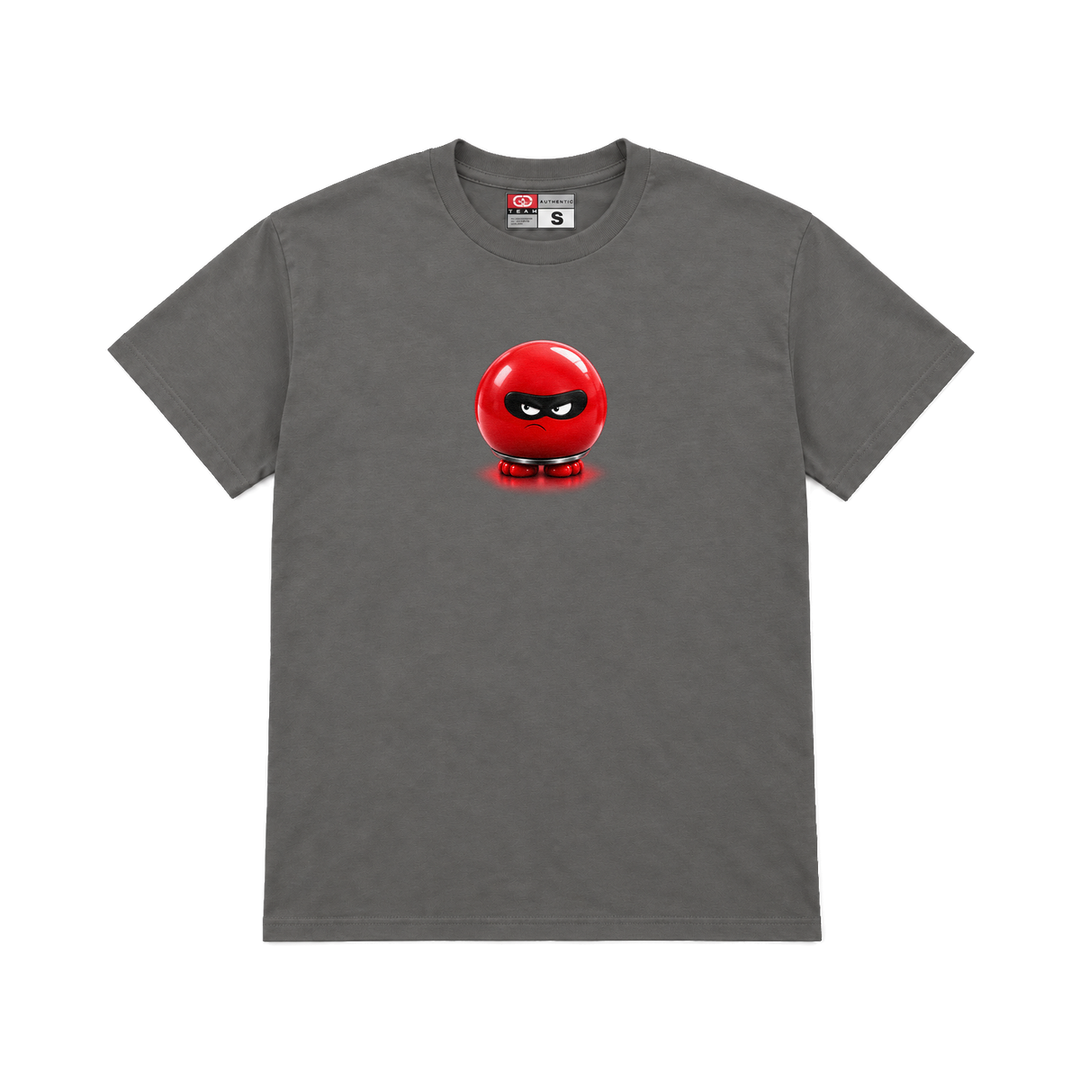 CROOKSLDN charcoal T-shirt with the WHO NOSE? graphic on the chest