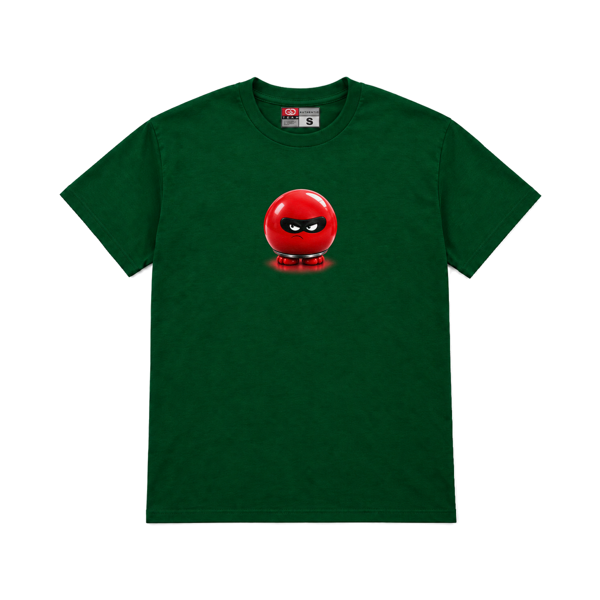 CROOKSLDN green T-shirt with the WHO NOSE? graphic on the chest