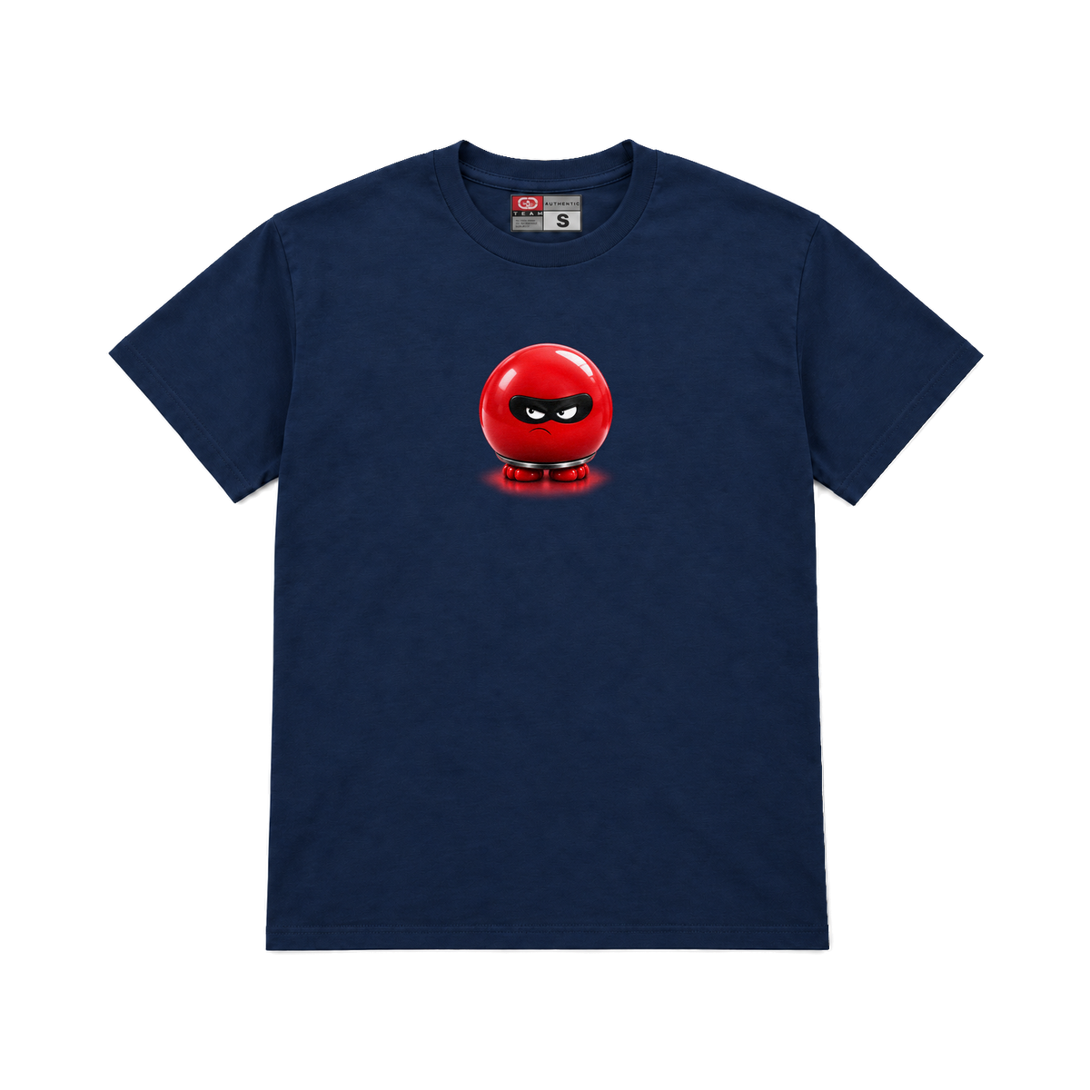 CROOKSLDN navy T-shirt with the WHO NOSE? graphic on the chest
