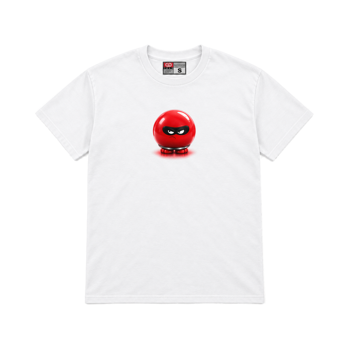 CROOKSLDN white T-shirt with the WHO NOSE? graphic on the chest