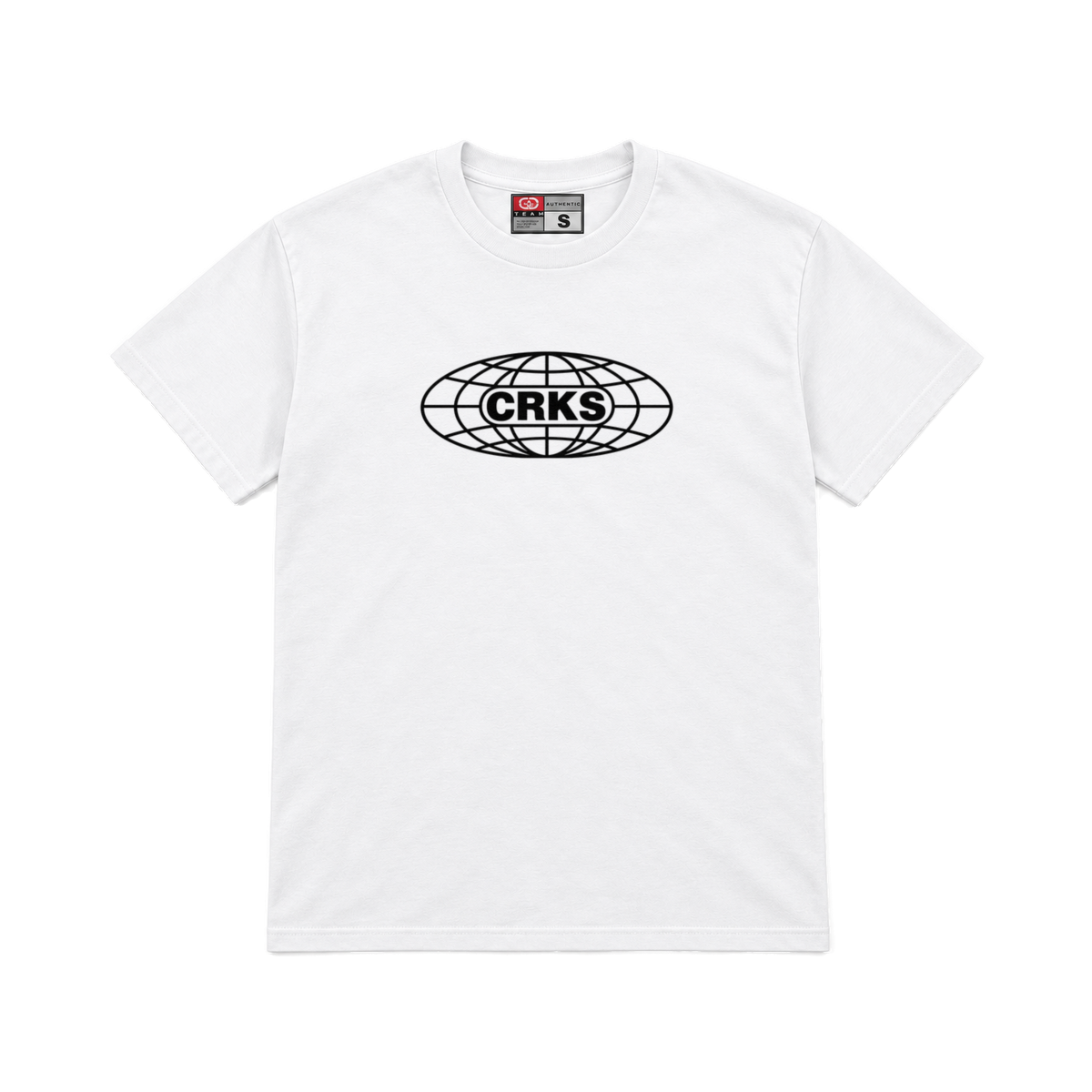 CROOKSLDN white T-shirt with the WORLD WIDE graphic on the chest